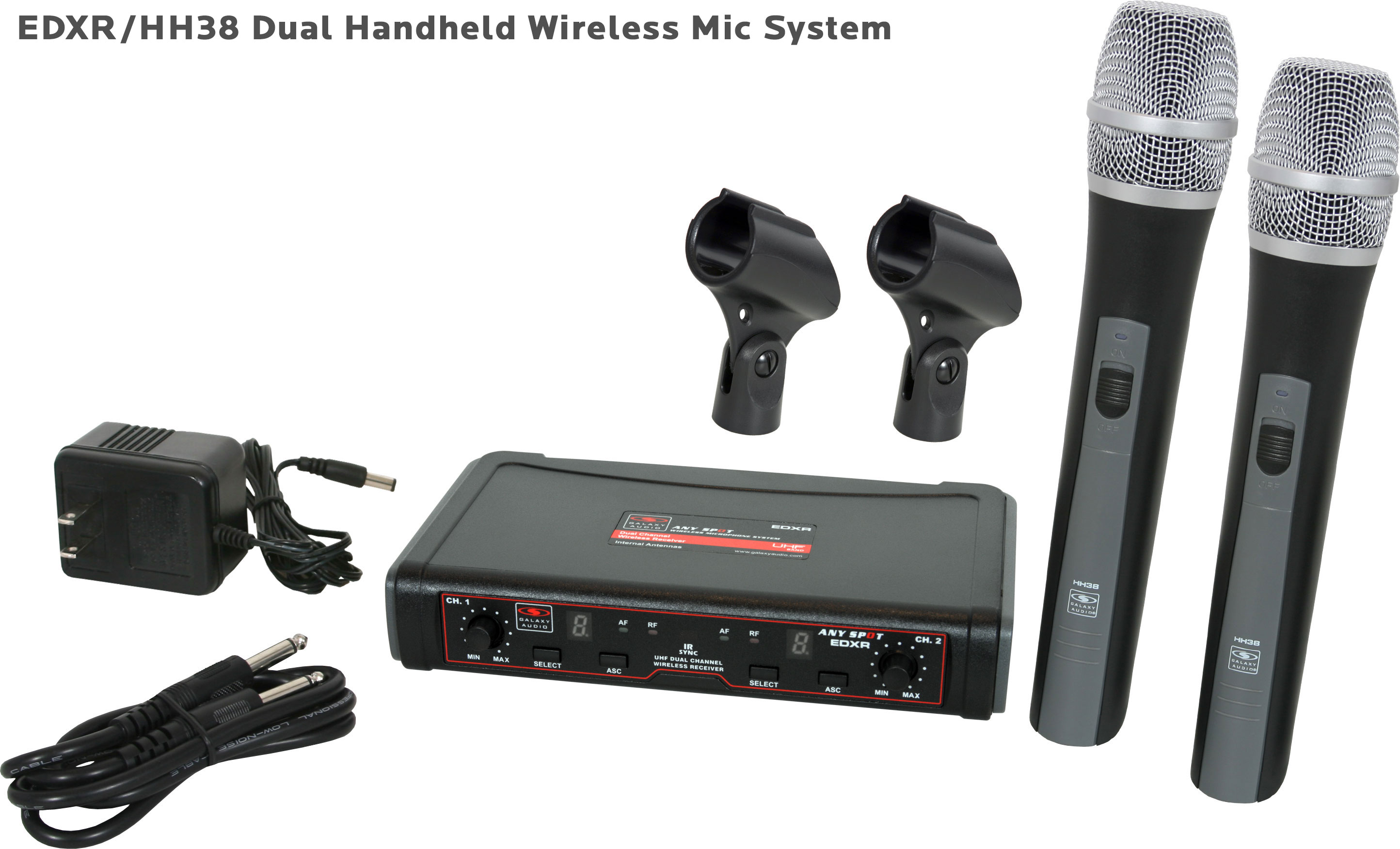 galaxy audio edx dual channel wireless microphone system galaxy audio edx dual channel wireless microphone system