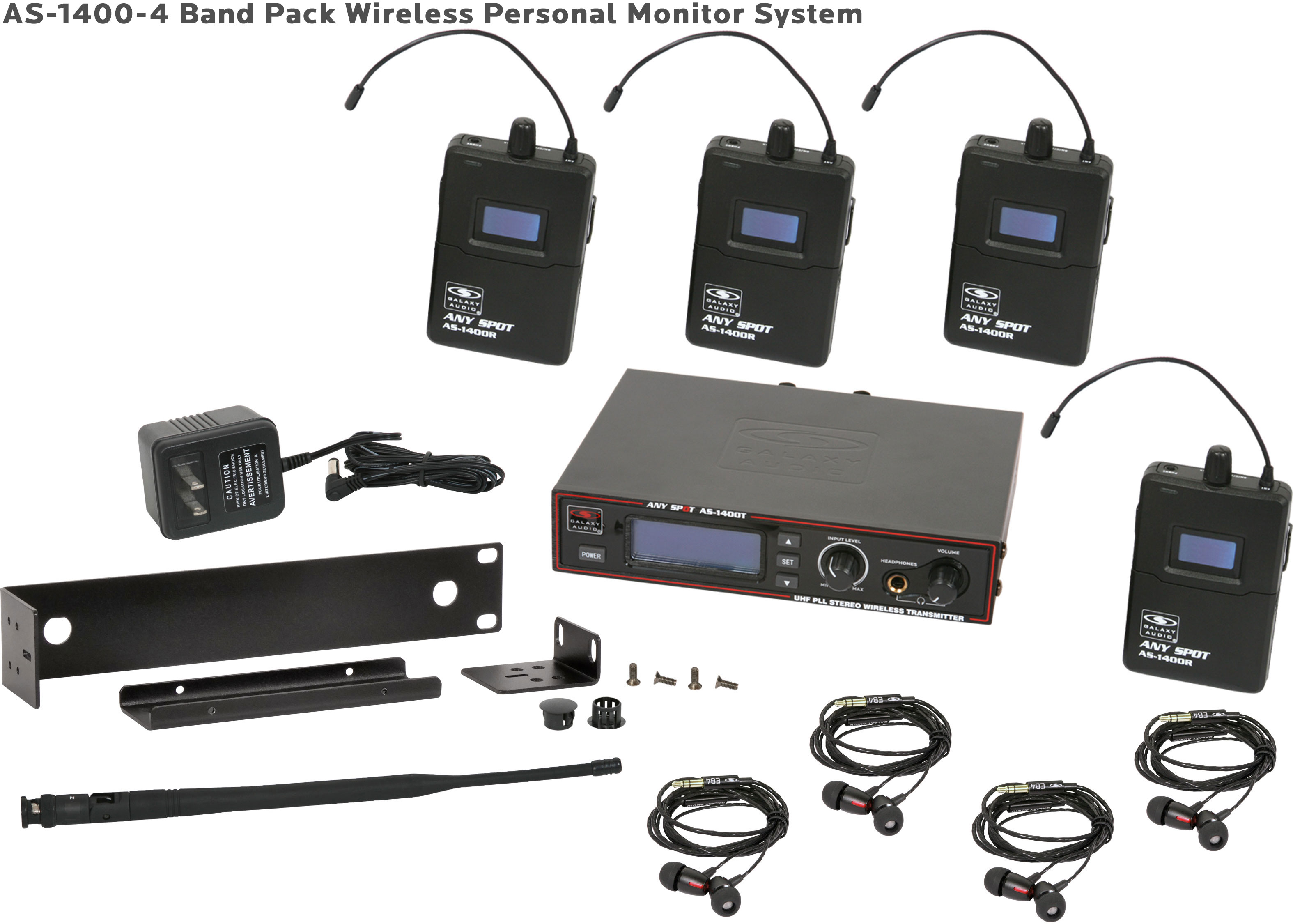 Galaxy Audio AS-1400 IEM System | Personal Monitoring System