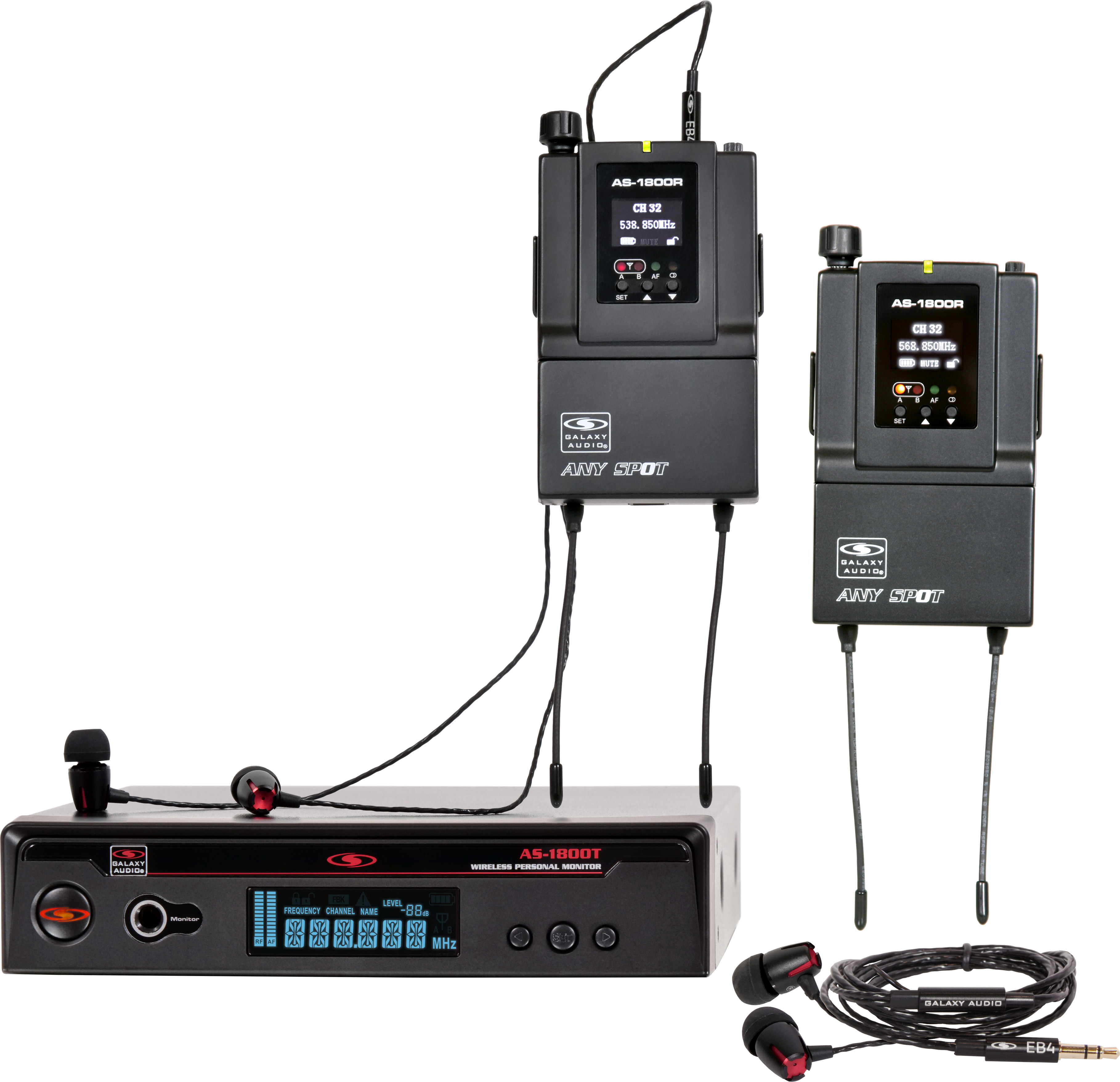 Galaxy Audio AS-1800 | Wireless Personal In-Ear Monitor System