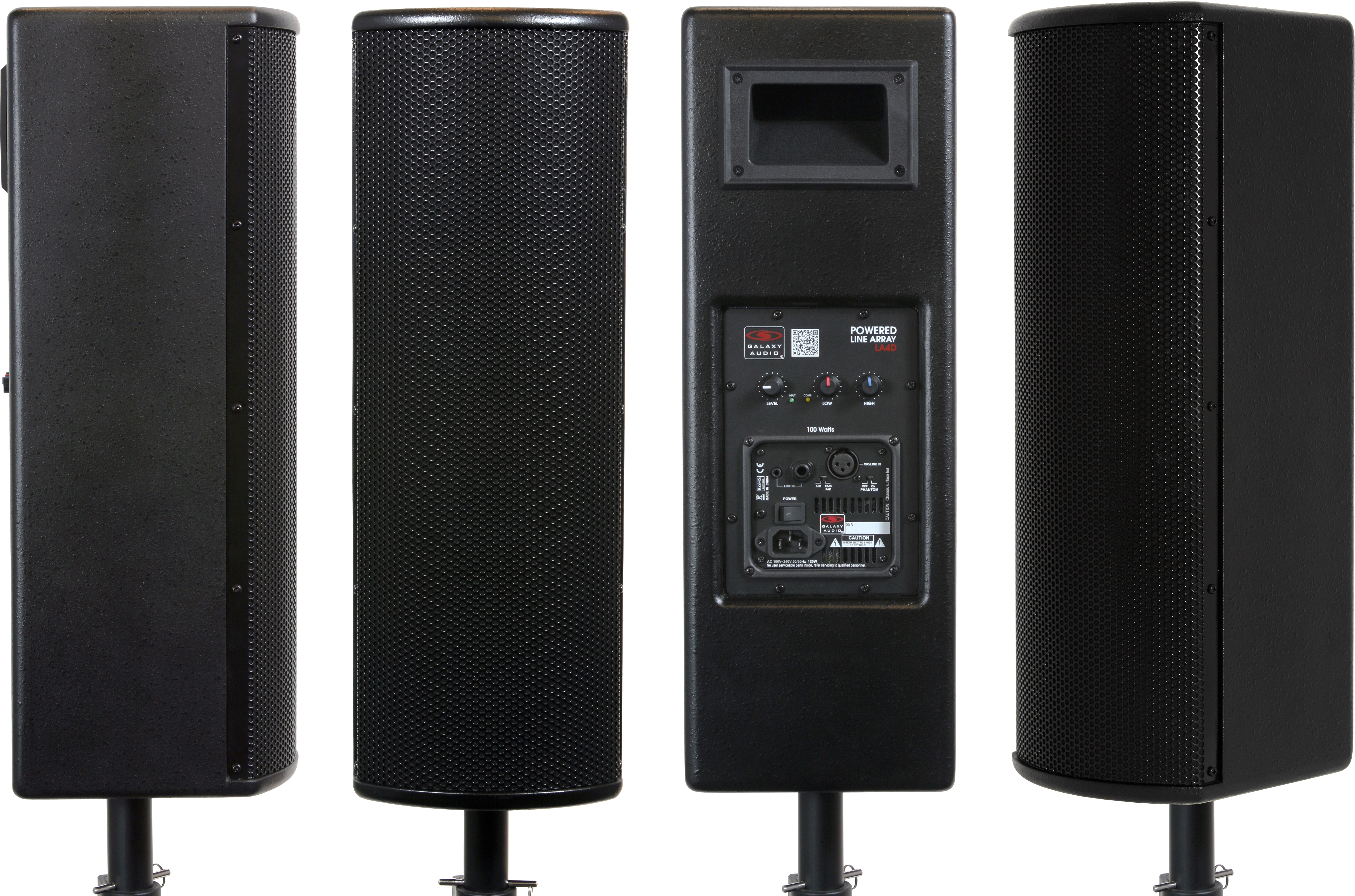 LA4D Portable Line Array Speaker Galaxy Audio