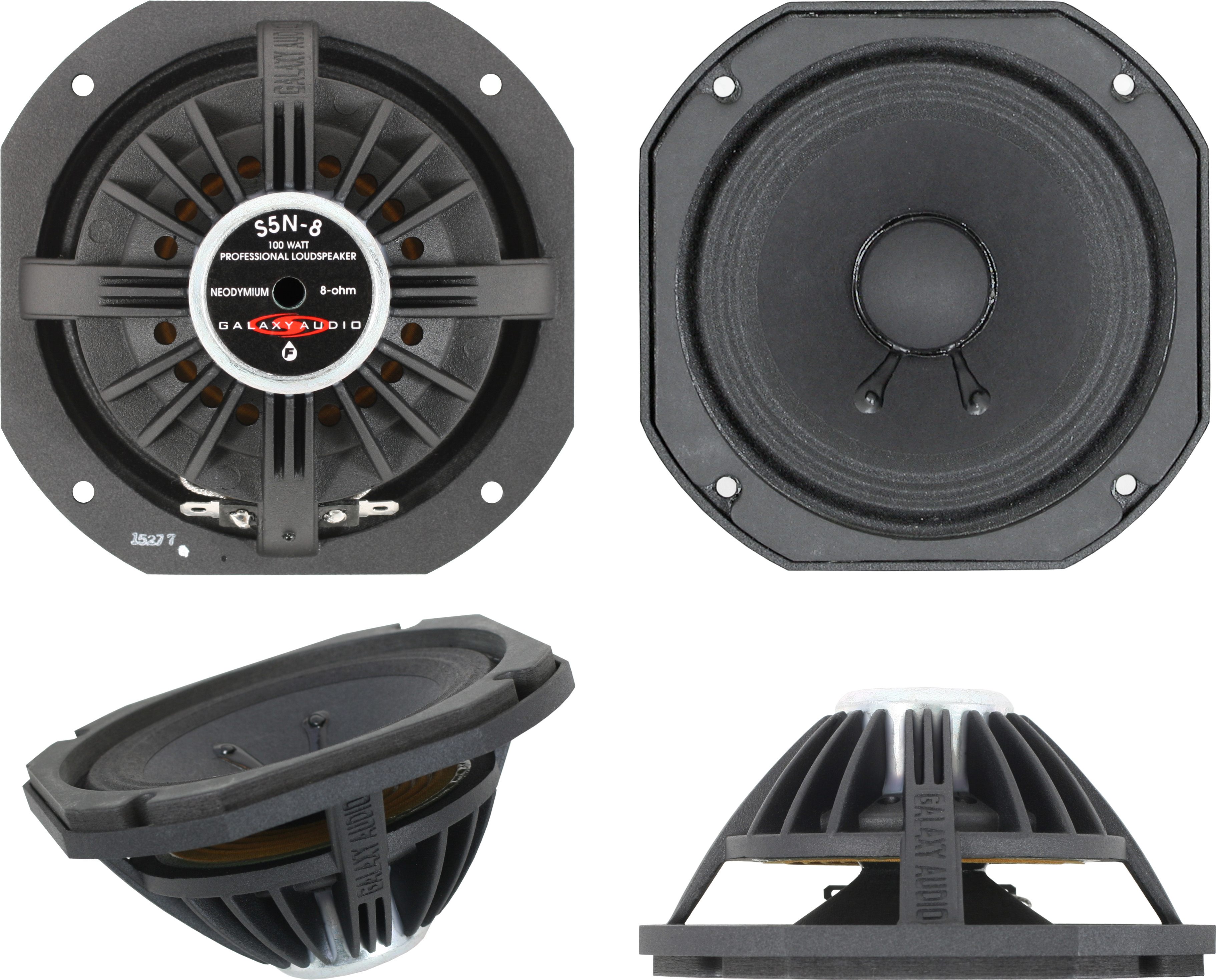 speaker black spider 8 inch