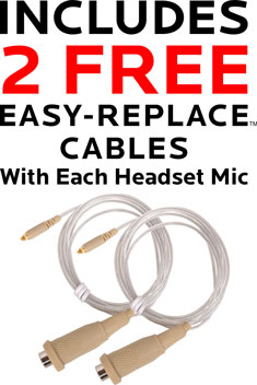 HSM24 Waterproof Dual Ear Headset Mic Callout