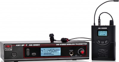 AS-1200 210 Frequency Wireless In-Ear Monitor System Body Pack to side