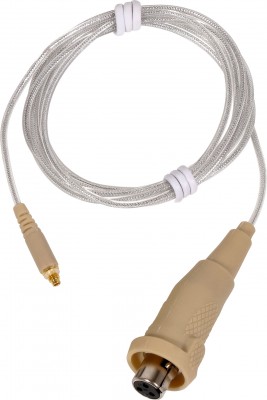 Detacheable TA3F connector cable wired for most Galaxy Audio and AKG systems