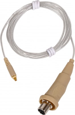 Detacheable TA4F connector cable wired for most Shure systems