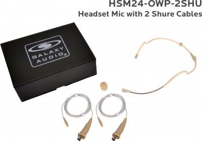 Waterproof Headset Microphone System with Shure Cables