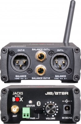 JIB/BT8R Bluetooth Receiver Front and Back