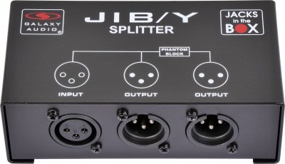 JIB/Y XLR mic & audio splitter that allows you to split a single mic signal into 2 different inputs.