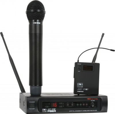 PSE Economical 16 Channel Rackable Wireless Handheld, Headset or Lavalier Mic System (UHF)