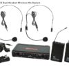 EDX -EDXR-38SS EDX Wireless Dual Headset Microphone System