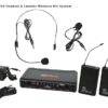 EDX -EDXR-38SV EDX Wireless Headset and Lavalier Mic System