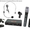 EDX -EDXR-HHBPS EDX Wireless Handheld and Headset Mic System
