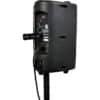 JIB/BT5R Wireless XLR Bluetooth 5.0 Receiver plugged into Powered PA speaker