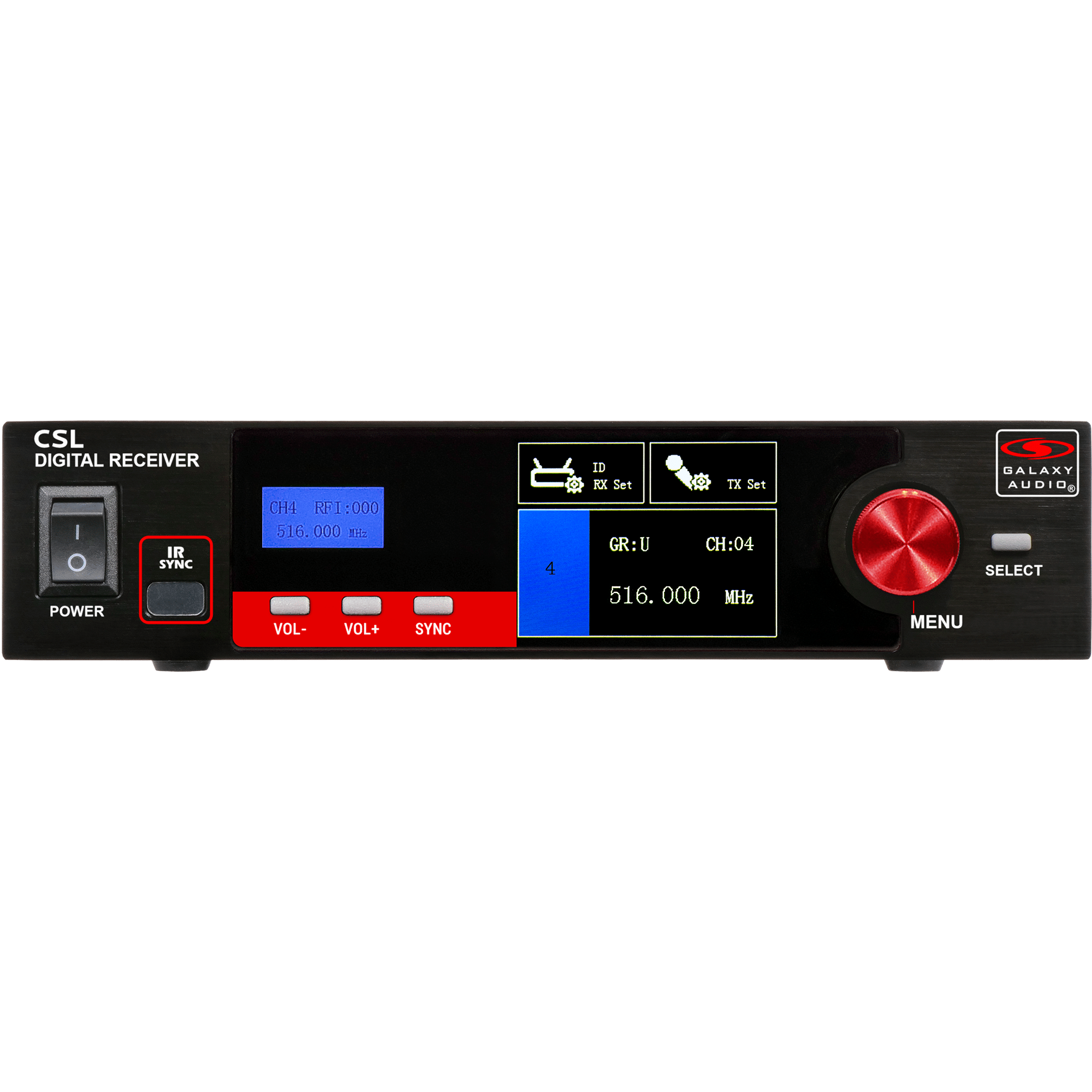 CSLR Digital UHF True Diversity Wireless Receiver Front