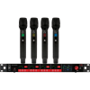 CSL4-HHHH–Four-Channel-Digital-Receiver-+-4-Handheld-Mics CSL4-HHHH Four-Channel Digital UHF True Diversity Wireless Microphone System. Includes CSL4R QUAD Receiver w/ four independent receivers in a single 1U rackmount chassis & (4) HH48 Handheld Mics