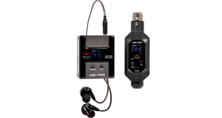 Galaxy Audio ASD-700 DIGITAL UHF Plug & Play Wireless In-Ear Monitor System